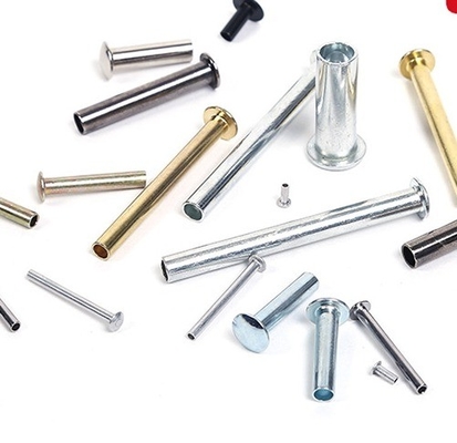 Steel Brass Flat Head Semi Tubular Rivet DIN Standard for Electrical Appliances