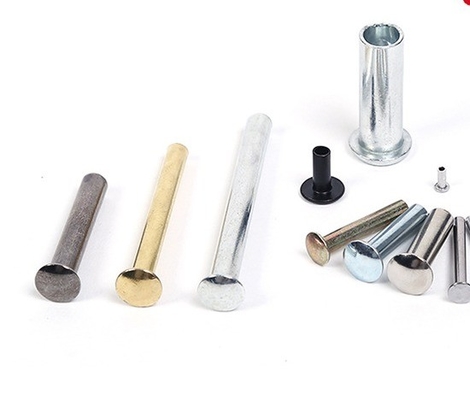 Steel Brass Flat Head Semi Tubular Rivet DIN Standard for Electrical Appliances