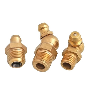 Female Connection 90 Degree Nipple Grease Fitting for White Grease Gun Nozzle and Customized Size Grease Hose