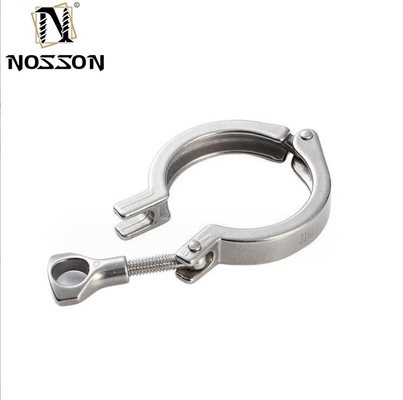 Casting Flange Connection Sanitary Stainless Steel Double Pins Tri Clamp Ferrule Pipe Clamp for Pipe Lines Connection