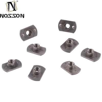Industrial Machinery Parts JIS Standard M4 M5 M6 Carbon Steel T-Nut with Hole Spot Welding Nuts in Black Oxide Finish