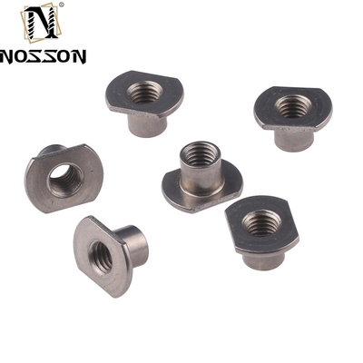 Industrial Machinery Parts JIS Standard M4 M5 M6 Carbon Steel T-Nut with Hole Spot Welding Nuts in Black Oxide Finish