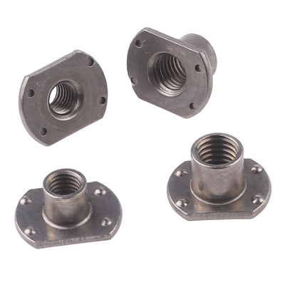 M6 M8 M10 Stainless Steel Furniture Connector Flat Round Base Threaded Barrel T Weld Nut for Oil Gas Systems Applications