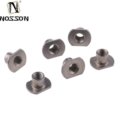 M6 M8 M10 Stainless Steel Furniture Connector Flat Round Base Threaded Barrel T Weld Nut for Oil Gas Systems Applications
