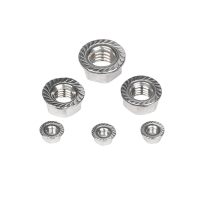 Nickel Plated Carbon Steel Fine Thread Flange Nut SS304 DIN6923 M8 M10 M12 for Automotive Industry Solution Provider