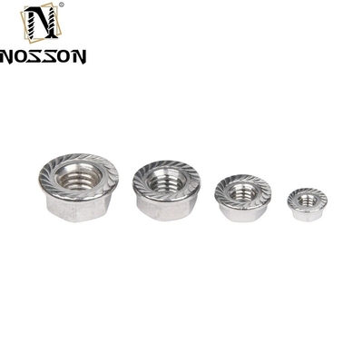Nickel Plated Carbon Steel Fine Thread Flange Nut SS304 DIN6923 M8 M10 M12 for Automotive Industry Solution Provider
