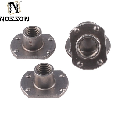 Chrome Plated T-Type Edge Welding Nut for Automotive Spot Welding Steel Bolts Durable and Easy to Install 8mm-50mm Length