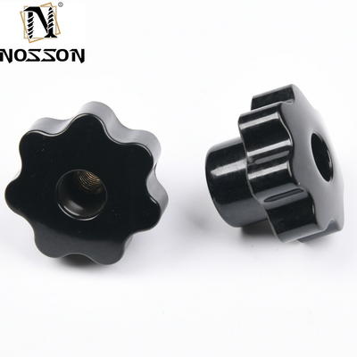DIN Standard M5 M6 M8 Stainless Steel Plastic Bakelite Knob Three Headed Hand Tightening Nuts for Metric Measurement