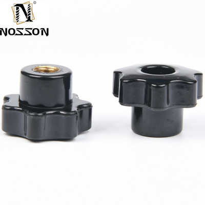 Chrome Plated Oil Gas Plastic Knurled Clamping Nuts Knob Handle Star Knob Assortment Kit M4/M6/M8/M10 Threaded Hand Knob