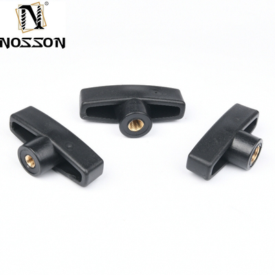 Black Oxide Finish Healthcare T-Head Plastic Knob for Easy Clamping and Tightening in Automotive Industry