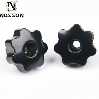 M4 M16 Plastic Bakelite 5 Star Knob Handle Nuts in ZINC PLATED Finish for Chemical Applications in General Industry