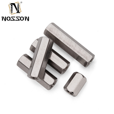 Mining Stainless Steel 201/304/316 Hexagon Threaded Connecting M4 M5 M6 M16 Long Hex Coupling Nuts DIN6334 3/8&quot;-16 x 1-1/8