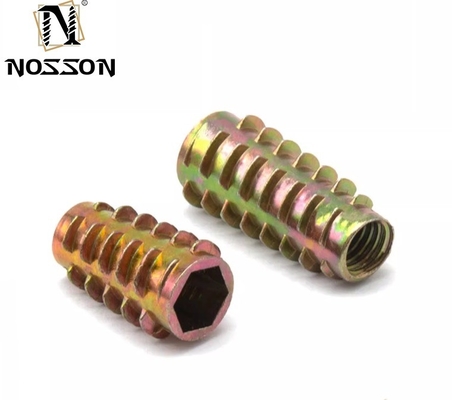 Polished Finish Zinc Plated Insert Nut for Furniture Embedment in Metric Measurement System Aluminum Zinc Alloy 6061 6063
