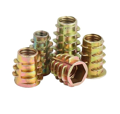 Stainless Steel 201/304/316 Furniture Threaded Insert Nuts for Wood Furniture Repair M5 M6 M8 Metric Measurement System