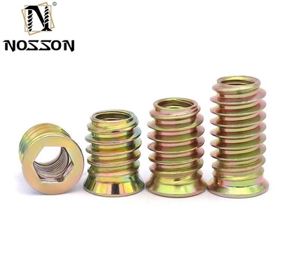 Stainless Steel 201/304/316 Metric Measurement System M6 M8 M10 Threaded Wood Insert Nuts for Furniture and Long-Lasting