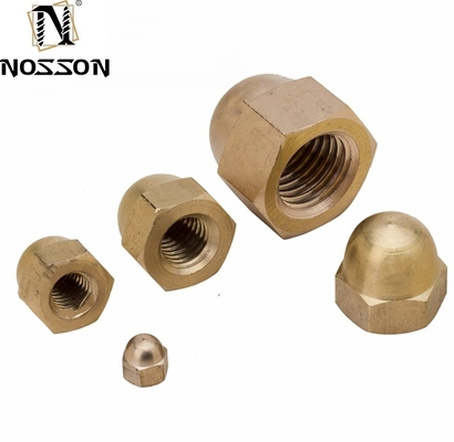 Metric Measurement System Galvanized Carbon Stainless Steel Hex Domed Hat Cap Nuts M6 M8 M12 with Chrome Plated Finish