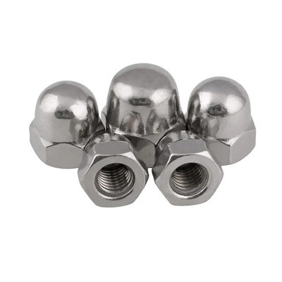 Food Beverage Industry M6 M8 M12 Zinc Plated Carbon Steel Hex Domed Hat Cap Nuts for Construction Applications