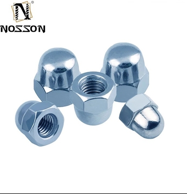 Food Beverage Industry M6 M8 M12 Zinc Plated Carbon Steel Hex Domed Hat Cap Nuts for Construction Applications