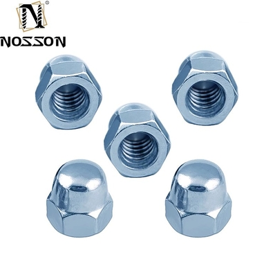 Food Beverage Industry M6 M8 M12 Zinc Plated Carbon Steel Hex Domed Hat Cap Nuts for Construction Applications