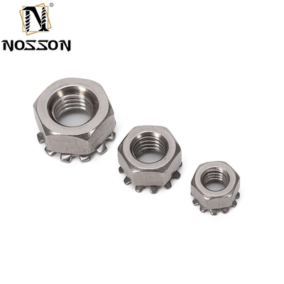 4-40 6-32 8-32 10-24 UNC ISO JIS Standard 18-8 Stainless Steel Kep Nut External Tooth Lock Nut Imperial Inch for Your Requirements