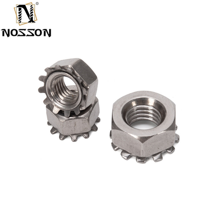 4-40 6-32 8-32 10-24 UNC ISO JIS Standard 18-8 Stainless Steel Kep Nut External Tooth Lock Nut Imperial Inch for Your Requirements