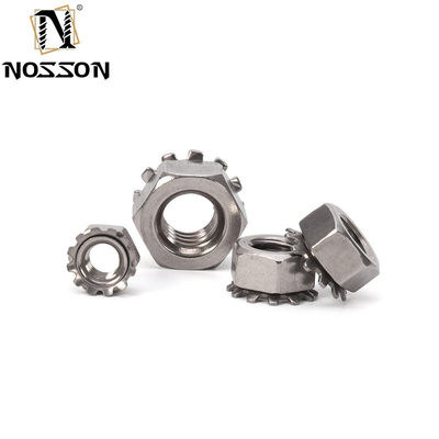 Food and Beverage Manufacturing Equipment GB Standard SUS304 K-Lock Nut Hex Nut with External Teeth Washer