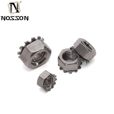 Food and Beverage Manufacturing Equipment GB Standard SUS304 K-Lock Nut Hex Nut with External Teeth Washer