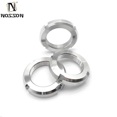 Stainless Steel Shaft Lock Nut Round Type Slotted Nuts with Galvanized Finish and Imperial Measurement System 8mm Bolts