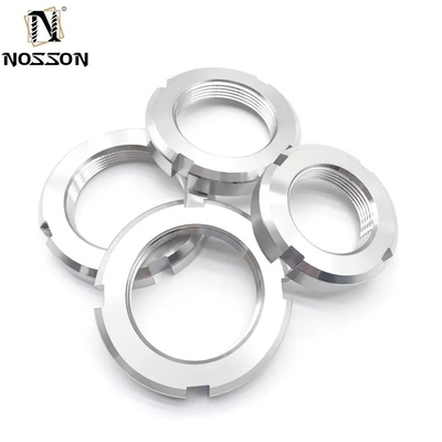 Stainless Steel Shaft Lock Nut Round Type Slotted Nuts with Galvanized Finish and Imperial Measurement System 8mm Bolts