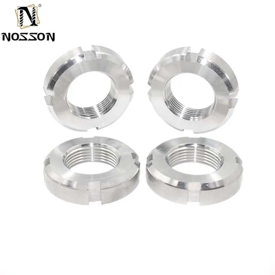 Stainless Steel Shaft Lock Nut Round Type Slotted Nuts with Galvanized Finish and Imperial Measurement System 8mm Bolts