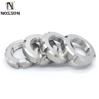 Stainless Steel Shaft Lock Nut Round Type Slotted Nuts with Galvanized Finish and Imperial Measurement System 8mm Bolts