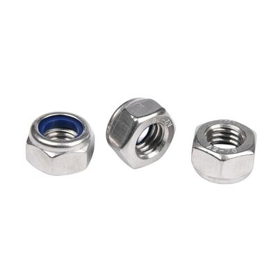 ISO Standard Galvanized Finish Grade 4 Grade8 Grade10 Stainless Steel 304 A2-70 Hex Nylon Lock Nuts for General Industry
