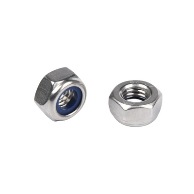 ISO Standard Galvanized Finish Grade 4 Grade8 Grade10 Stainless Steel 304 A2-70 Hex Nylon Lock Nuts for General Industry