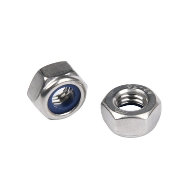 ISO Standard Galvanized Finish Grade 4 Grade8 Grade10 Stainless Steel 304 A2-70 Hex Nylon Lock Nuts for General Industry