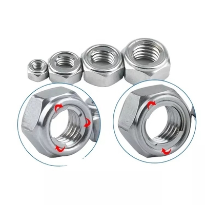 Retail Industry Carbon Steel All Metal Hex Self Locking Nut Insert Lock Nut for GB Galvanized DIN980M DIN980V Grade 6 8 10