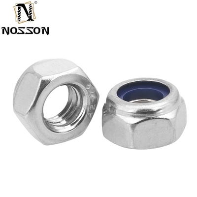 GB Standard Stainless Steel SS201/304/316 Hexagon Nylon Insert Self Locking Nut DIN982 Plain Finish for Mining Equipment