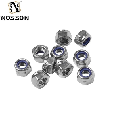 GB Standard Stainless Steel SS201/304/316 Hexagon Nylon Insert Self Locking Nut DIN982 Plain Finish for Mining Equipment