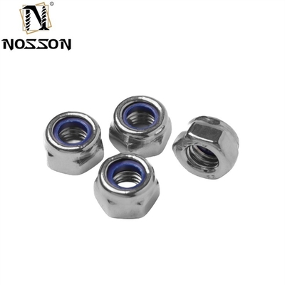 GB Standard Stainless Steel SS201/304/316 Hexagon Nylon Insert Self Locking Nut DIN982 Plain Finish for Mining Equipment