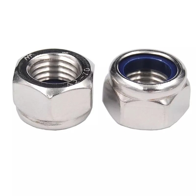 Galvanized Nylon Insert Hex Self Lock Nut DIN985 DIN982 4.8 8.8 10.9 12.9 Blue White Waxed for Retail Industry Zinc Plated