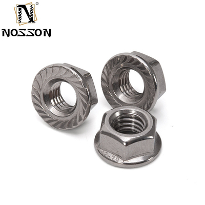 ANSI/ASME Standard Stainless Steel Hexagon Flange Nut M4 M5 M6 M8 M10 M10 Thread DIN6923 for in Various Industries