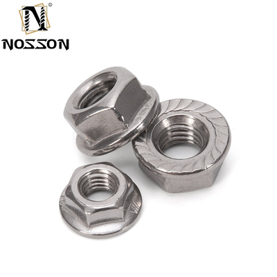 ANSI/ASME Standard Stainless Steel Hexagon Flange Nut M4 M5 M6 M8 M10 M10 Thread DIN6923 for in Various Industries
