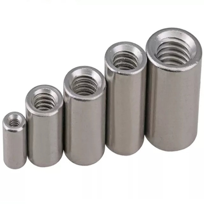 Water Treatment 304 Stainless Steel Nuts Round Coupling Connector Nut for Metric Measurement System and DIN Standard Threaded Coupling