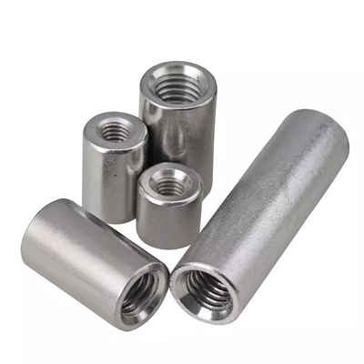 Water Treatment 304 Stainless Steel Nuts Round Coupling Connector Nut for Metric Measurement System and DIN Standard Threaded Coupling