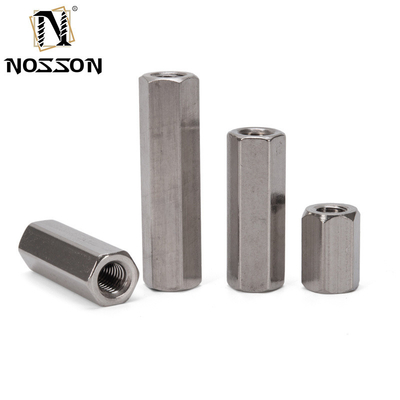 ANSI Standard Galvanized 304 Stainless Steel Threaded Rod Round Coupling Nut for Bar Stud Measurement System Imperial Inch