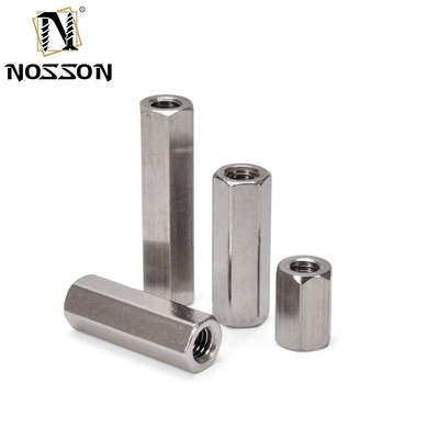 ANSI Standard Galvanized 304 Stainless Steel Threaded Rod Round Coupling Nut for Bar Stud Measurement System Imperial Inch