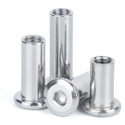 Galvanized Metric Stainless Steel Barrel Nut Binding Post Sleeve Hex Nut for Furniture Connector GB Standard Metric Measurement System