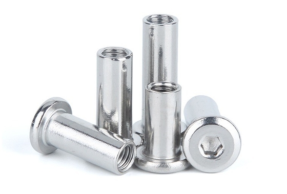 Galvanized Metric Stainless Steel Barrel Nut Binding Post Sleeve Hex Nut for Furniture Connector GB Standard Metric Measurement System