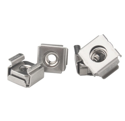 Metric Measurement System Customization 304 Stainless Steel M4 M6 M8 Cage Nuts for Square Nut and U Clip Nut Chrome Plated