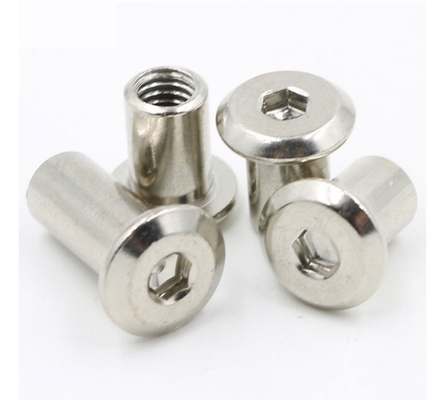 ANSI/ASME Standard M3 M4 M5 M6 M8 M10 M12 1/4 3/8 5/16 Carbon Steel Flat Round Head Hex Nut for Furniture Barrel Nut