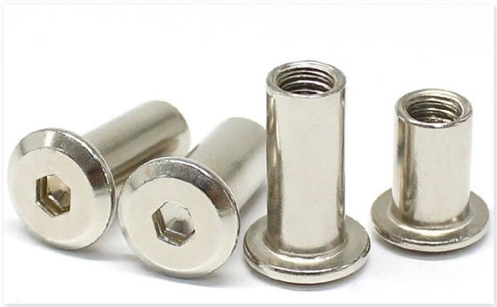 ANSI/ASME Standard M3 M4 M5 M6 M8 M10 M12 1/4 3/8 5/16 Carbon Steel Flat Round Head Hex Nut for Furniture Barrel Nut